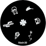 MASH Nail Art Stamp Stamping Image Plate No 30