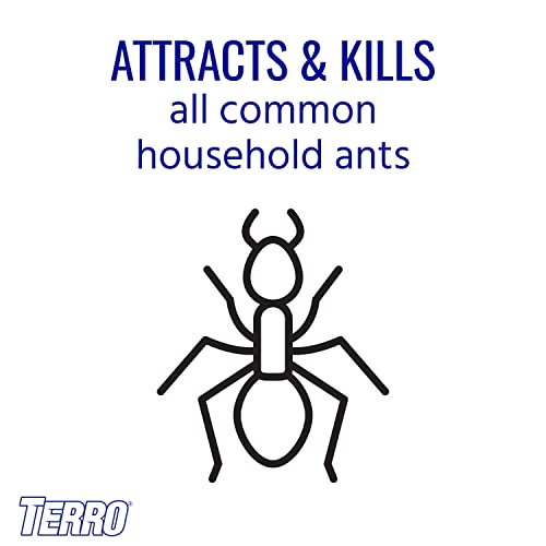 TERRO ANT KILLER BAIT STATIONS T300B – LIQUID BAIT TO ELIMINATE ANTS – BAIT SYSTEM – 12 COUNT STATIONS FOR EFFECTIVE INDOOR ANT CONTROL