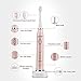 Electric Toothbrush Rechargeable Sonic Toothbrush for Adults,Smart Timer,Wireless Inductive Charging,4 Optional Cleansing Modes Travel Electric Toothbrush with 2 Replacement Brush Heads by Phniti