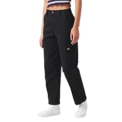 Dickies Women's Cropped Cargo Pant, Black, 32