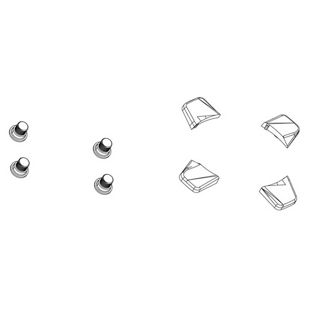 Sram Chainring Bolts-228700555 Screw Plate, Black, One Size