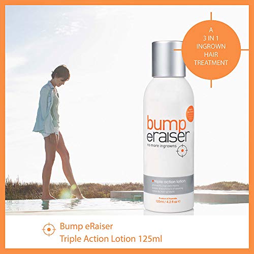 Bump eRaiser Triple Action Soothing Lotion for Ingrown Hair Treatment, Razor Bumps and Razor Burns