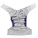Ohbabyka Adult Reusable Waterproof Bamboo Cloth Diapers Nappies+ 1pc Insert (Grey)