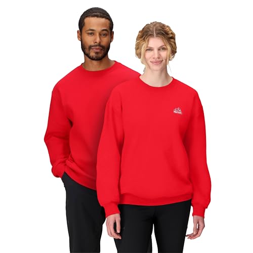 MARMOT Unisex Peaks Crew Sweatshirt, Team Red, Medium