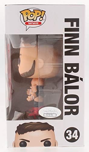 FINN BALOR SIGNED WWE FUNKO POP! VINYL WRESTLING FIGURINE #34 w/JSA COA & CASE