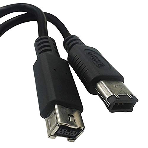 FireWire 800 to 400 9 to 6 pin Cable (9pin 6pin), IEEE 1394 Firewire 800 9-pin/6-pin Cable 9 pin to 6 pin (2.3FT) - Thumbnail 2