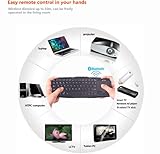 MoKo Ultra Slim Mini Bluetooth 3.0 Wireless Keyboard with Touch Panel iPad Air / Mini 2 & 1 / Nexus 10 & 7 / Galaxy Tab 2 3 4 Pro & Note 8 10.1 2014 Pro / Thinkpad 1 2 8 Miix 2 Yoga 8 10 S6000 K3 / DELL Venue Pro 8 11 / Xperia Z Z2 / Iconia W4 / ME400C ME302C / Gpad / Surface RT Pro and Other 7.0 - 10.1 inch Tablets, BLACK