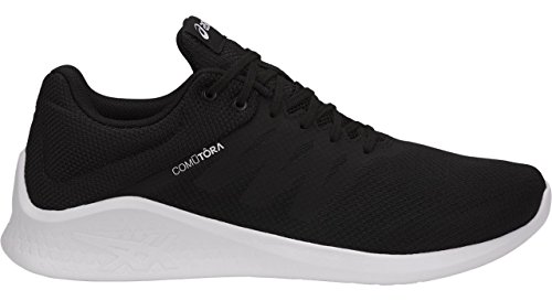 ASICS T831N Men's Comutora Running Shoe, Black/Black/White - 11.5