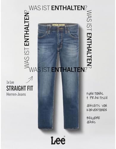 Herren Straight Fit Xm Extreme Motion Jeans, Maddox, 40W / 30L EU