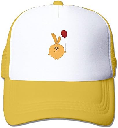 Rabbit Cute Cartoon Balloon Women's Mesh Unisex Snapback Baseball Trucker Hats