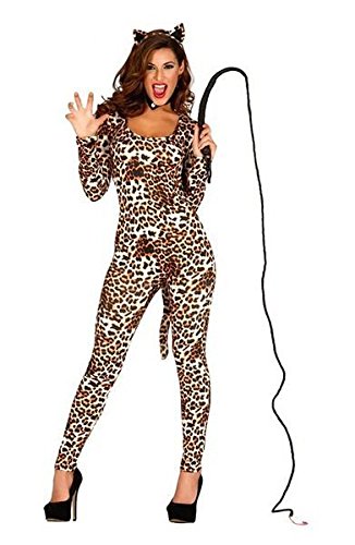 women Sexy Leopard Costume full on with and brown