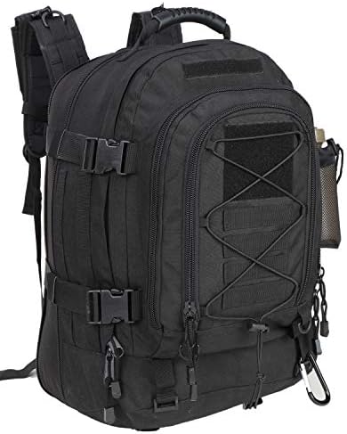 XWLSPORT Military Tactical Backpack Expandable Waterproof Assault Pack Molle Bug Out Bag for Hunting, Survival, Camping, Trekking, School or Any Other Outdoor Activities.