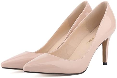 Star Pointed Toe Solid High Heels Shoes Nightclub Women's Pumps Thin Heels Slip on Shoes Size 35-42