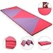 Giantex 4'x10'x2 Thick Folding Panel Gymnastics Mat Gym Fitness Pink