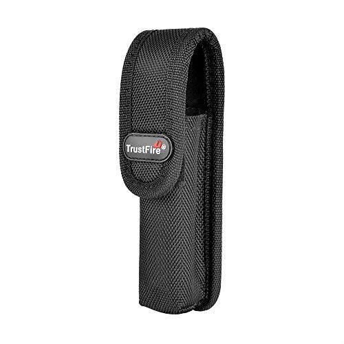 TrustFire Nylon Flashlight Holster Belt Durable Holder Case for 4"-6" Flashlight Adjustable Tactical Torch Cover for 18650 Flashlight Models T3 T4 E3R A8 Z9 Fenix UC30 UC35 E35 Surefire G2 6P E2L