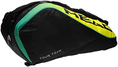 Original Bags HEAD Extreme Monstercombi Tennis Racket Bag Black/Yellow Raquet Holdall Carryall H:77 x W:35 x D:44 cm