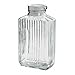 64 Ounce - Clear Glass Bistro Pitcher with White Stopper Lid