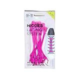 HICKIES Kids No-Tie Elastic Shoelaces - Pink (Pack Of 10 HICKIES Laces, Works In All Sneakers)