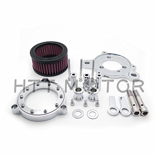 Chrome Air Cleaner Intake Filter System Kit Fit Harley Sportster XL 883 1200 04-15