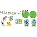 Amscan One Wild Boy 1st Birthday Room Decorating Kit, Large, Blue/Green