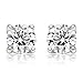 Dazzling 1/4 Carat Total Weight Natural Diamond Stud Earring Set in 14k White Gold (Color: I-J-K, Clarity: I2-I3