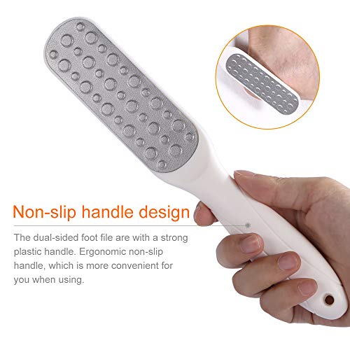 2PCS Foot File, Professional Callus Remover, Double-Sided Foot Care Pedicure Tool, For Cracked Skin, Can be Used on Both Wet and Dry Feet, by KAVERME.