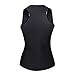 FeelinGirl Zipper Waist Trainer for Women Vest Neoprene Sauna Suit Plus Size Workout Full Body Black M