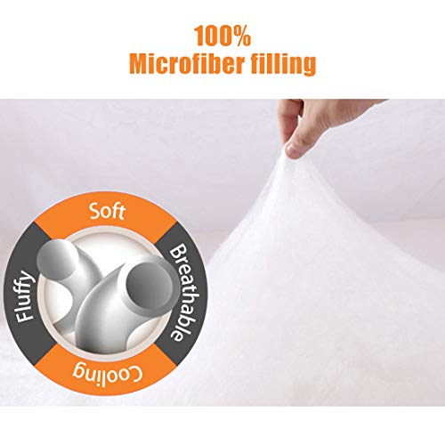 INGALIK Mattress Pad Full Size Fitted Mattress Topper Cotton Top Pillow Top Quilted 8-21Inch Deep Pocket Down Alternative Cooling Mattress Pad Cover - Thumbnail 3