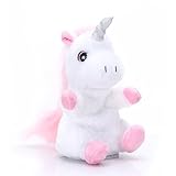Woodyotime Mimicry Pet Talking Back Unicorn Toys Repeats What You Say Electronic Pet Plush Toys for Boys and Girls and Birthday Present
