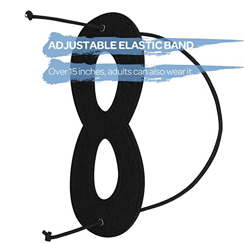 3 AIMIKE+Black+Superhero+Masks+Stickers