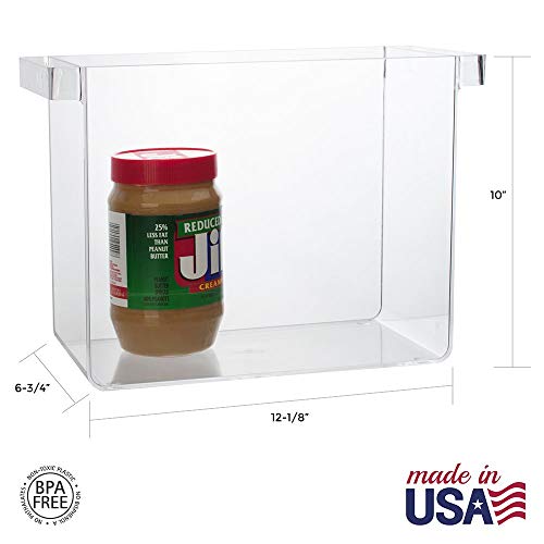 Hanging File Box (Clear) (10"H x 13.5"W x 7"D) Pricepulse