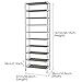Oanon 10 Tiers Shoe Rack Easy Assembled Non-woven Fabric Shoe Tower Stand Sturdy Shelf Storage Organizer Cabinet