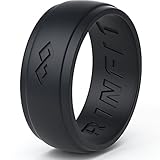 Men's Silicone Ring | Wedding Band - Rinfit Designed Premium Quality Silicone Ring - Comes with Gift Box