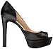 Jessica Simpson Women's Martella Platform, Black Leather, 7.5 Medium US