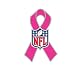 NFL Breast Cancer Awareness Month October BCA Logo Pink Ribbon Collectors Pin