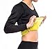 Ausom Womens Slimming Shaper Long Shirt Hot Thermo Exercise Workout Sauna Suit Trainer Body Fat Burner for Weight Loss