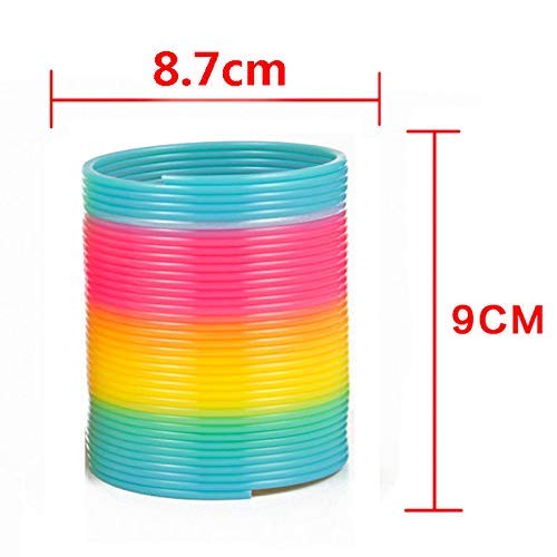 ZCINT Magic Spring Toy Plastic Rainbow Slinky for Kids Gift, 2 Pack