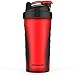 Joyshaker Shaker Bottle for Protein Mixes, Leak Proof Guarantee BPA and Phthalate-Free Plastic Wide Mouth Gyms Sports Shaker Cup With Mixer 28oz (Dark red)