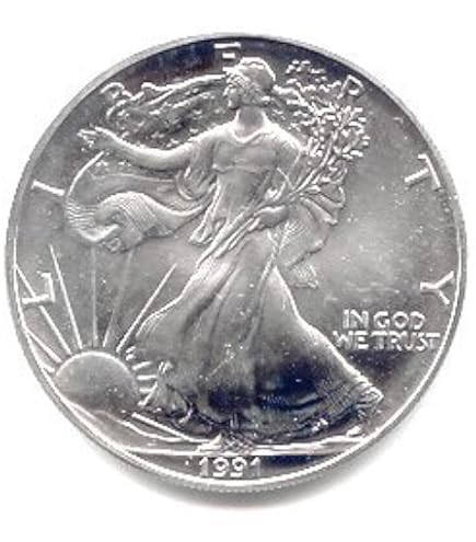 1990-1 oz American Silver Eagle .999 Fine Silver with our