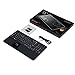Perixx PERIBOARD-518 Wired Trackball Keyboard with 2 USB Hubs, X Type Scissor Keys, Build-in 0.75 Inch Trackball with Pointing and Scrolling Function, Black, US English Layout (11220)