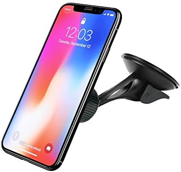 Dashboard Mount, MagGrip Dashboard and Windshield Magnetic Universal Car Mount Holder for Smartphones including iPhone X, 8, 7, 6, 6S, Galaxy S8, S7, S7 Edge [Black]