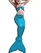 Newland Girl's Kids Princess Mermaid Tail Sea-maid Bikini Swimwear Bathing Suit(No fins) Blue 150
