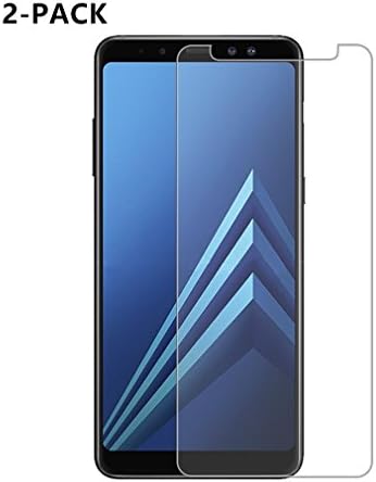 [2 Pack] Galaxy A8 Plus 2018 Screen Protector, Galaxy A7 2018 Screen Protector, Fljie [HD Clear][Anti-Scratch][9H Hardness][100% Touch Sensitivity] for Samsung Galaxy A8+ 2018/A7 2018 (Transparent)