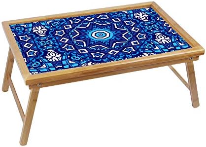 Aart Store Multipurpose Printed Wooden Foldable Laptop Table for Study/Reading/Writing/Eating