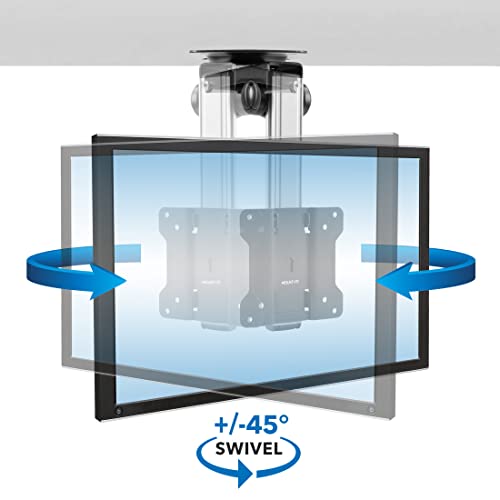 MountIt! Under TV Mount Folding Ceiling Television Mount Bracket with 90 Degree