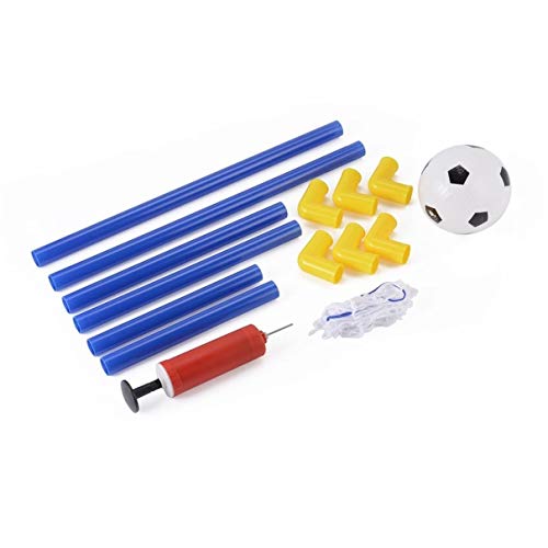 Folding Mini Football Soccer Goal Post Net Set with Pump Kids Sport Indoor Outdoor Games Toys Child Birthday Gift Plastic