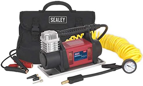 Sealey MAC06 12V Heavy-Duty Mini Air Compressor, Multicoloured - Image 5