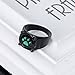 UJuly Miraculous Ladybug Cat Ring Black Cartoon Green Pawprint Black Cat Ring for Cosplay