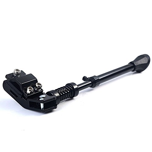 Aluminium Alloy Bike Kickstand (for Mountain Bikes, 700 Road Bicycles, Etc) - Fits 20", 24", 26", Adjustable, Black - by YOURSPORT