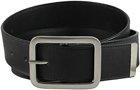 The Vegan Collection Towns Black Non Leather Belt (34 Inch)